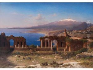 Italienische Landschaft Mit Ruinen Italienische Landschaft Mit Ruinen
