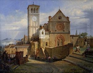 Blick Auf San Francesco In Assisi