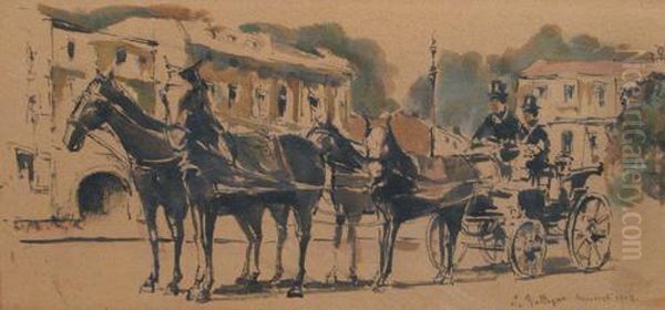 Carriage With 4 Horses - view 1