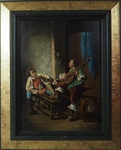 Le Joueur De Luth by Rudolf Eduard Hauser