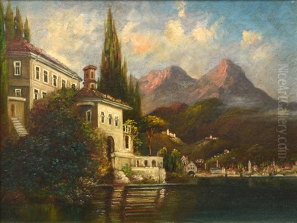 Landscape With Mountains And Lake - view 1