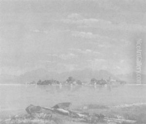 Blick Uber Den Chiemsee Auf Die Fraueninsel Blick Uber Den Chiemsee Auf Die Fraueninsel