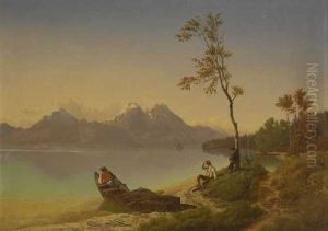 Rast Am Ufer Eines Gebirgssees (altausseer See?)
