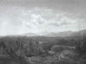 Goat Herders In An Expansive Landscape