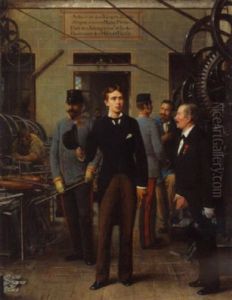 Kronprinz Rudolf Besuch Die 1. Wiener Schrauben- Und Nietenfabrik by Rudolf Hausleithner
