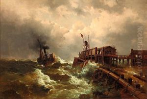 Tormenta En El Mar by Enrico Baltazzi