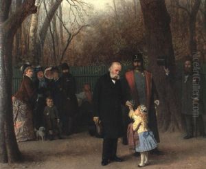 Erzherzog Franz Karl Im Prater by Rudolf Hausleithner