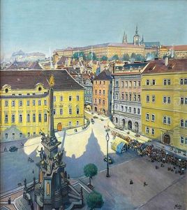 Pohled Na Prazsky Hrad by Antonin Haeusler