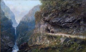 Paysage De Montagne by Gustav Hausmann