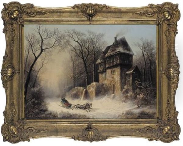 A Couple In A Sledge (ein Paar Im Schlitten) - view 1