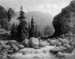 Partie Aus Dem Oderthale Im Harzgebirge by Gustav Hausmann