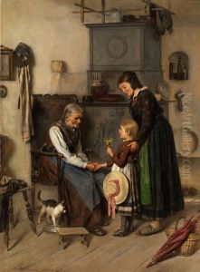 Kleine Gratulantin by Franz Haeussler