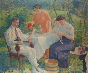 Le Roi Albert Lisant Son Journal En Famille Le Roi Albert Lisant Son Journal En Famille