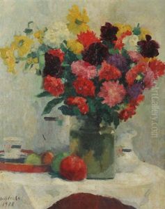 Nature Morte Aux Fleurs by Gaston Haustrate