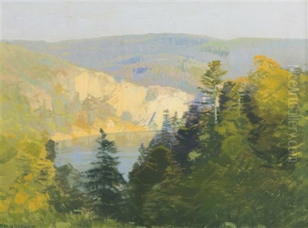 Sunset Over The Vranov Dam - view 1