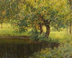 Trees By The Water by Roman Havelka