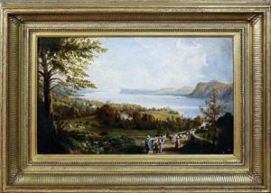 View Of The Hudson River Valley by Robert Havell Jr.