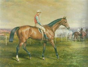 "suspender," A Bay Race Horse With G. Chaloner Up by Edmund Havell Jnr.