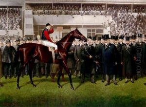 H.m. King Edward Vii's "minoru" With Herbert Jones Up In The Winner's Circle At Epsom