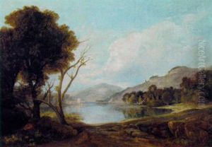 An Extensive Lake Landscape by William Havell