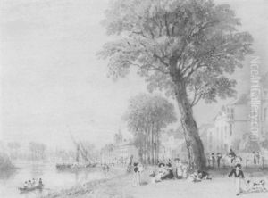The Thames At Chiswick by William Havell