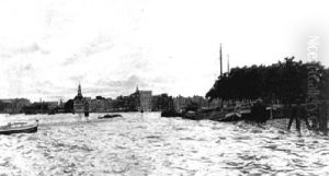A View Of The "y" In Amsterdam by Gerhard Christiaan Haverkamp