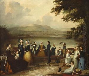 Group Portrait Of A Family, C.1850 by Joseph Patrick Haverty