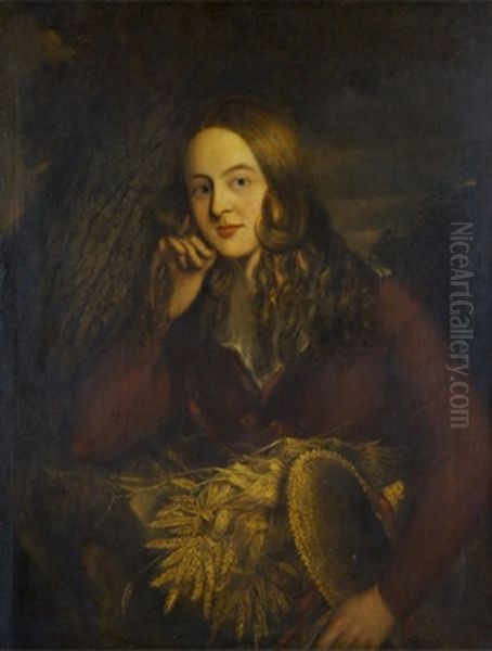Portrait Of A Girl With Sheaves - view 1