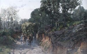 The Bullock Cart by Henri Charles Julien Havet