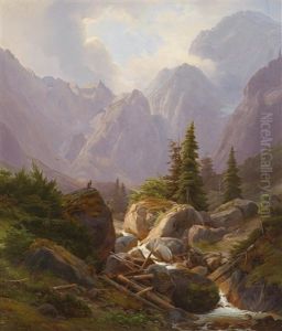 Das Eisthal Bei St. Bartoloma Am Konigssee by Bedrich Havranek