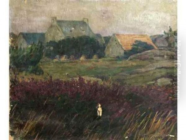 Hameau Dans Un Paysage - view 1