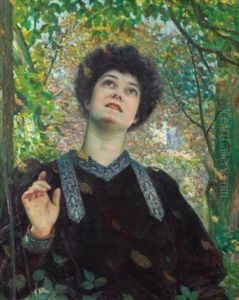 Portrait De Femme Regardant Vers Le Haut Portrait De Femme Regardant Vers Le Haut