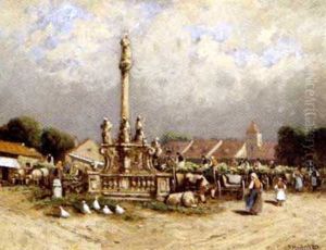 Bauernmarkt by Vincenz Hawlicek