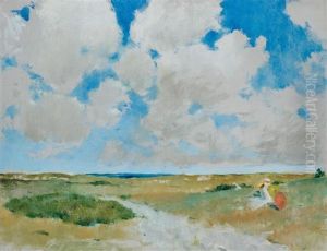 Landscape With Three Women In White Dresses Landscape With Three Women In White Dresses