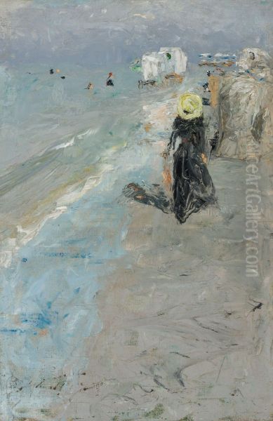 Beach Scene With Figures - view 1