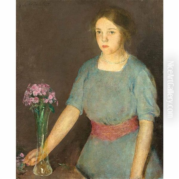 Girl With Vase - view 1