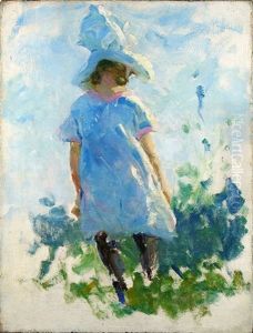 Young Girl In A Garden Young Girl In A Garden