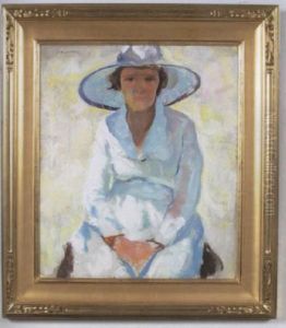 Lady In Summer Dress And Hat Lady In Summer Dress And Hat