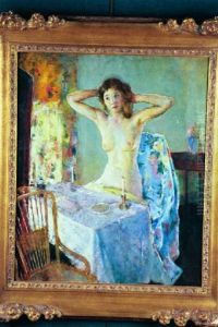 At Her Vanity by Charles Hawthorne