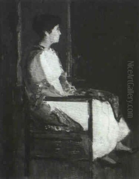 Seated Woman In Profile - view 1