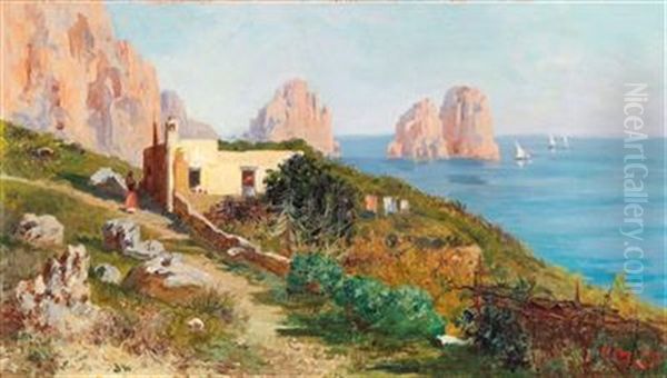 Scene Of Capri, View Of The Faraglioni - view 1