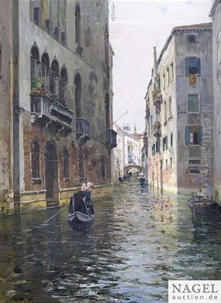 On A Canal In Venice - view 1