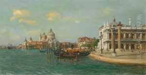 Venedig, Blick Auf Santa Maria Della Salute by Bernardo Hay