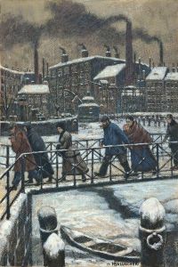 "kalte" by Hans Baluschek
