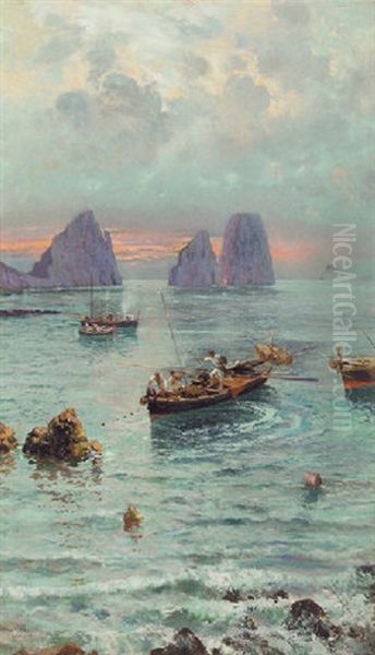 Fishermen Off Capri - view 1