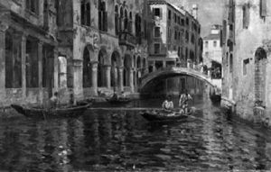 Sommertag An Einem Kanal In Venedig Sommertag An Einem Kanal In Venedig