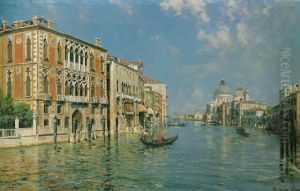 A View Of The Grand Canal by Bernardo Hay