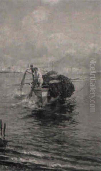 Setting The Nets: Fishermen Off Capri - view 1