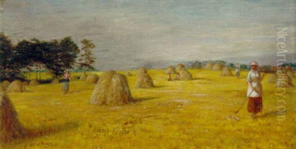 Gathering Hay - view 1