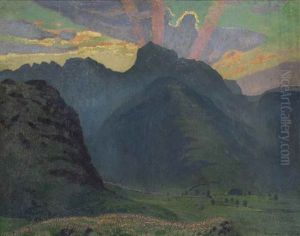 Sunrise In The Lake District by James Hamilton Hay